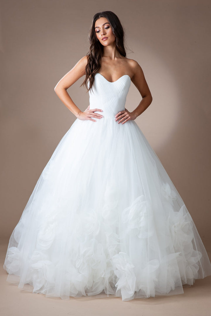 Pleated Sweetheart Detachable Shoulder Shawl Long Prom Dress ACSU079-1