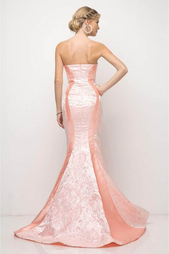 Flowery Pattern Mermaid Gown-3