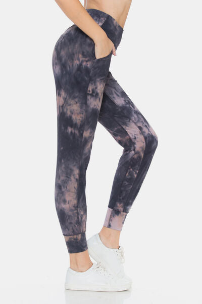 Leggings Depot Tie-Dye High Waist Cropped Leggings-2
