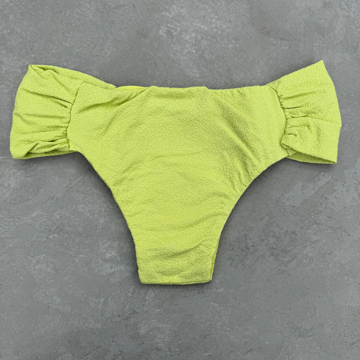 Seashore Textured Citrus Classy Cheeky Bikini Bottom-1