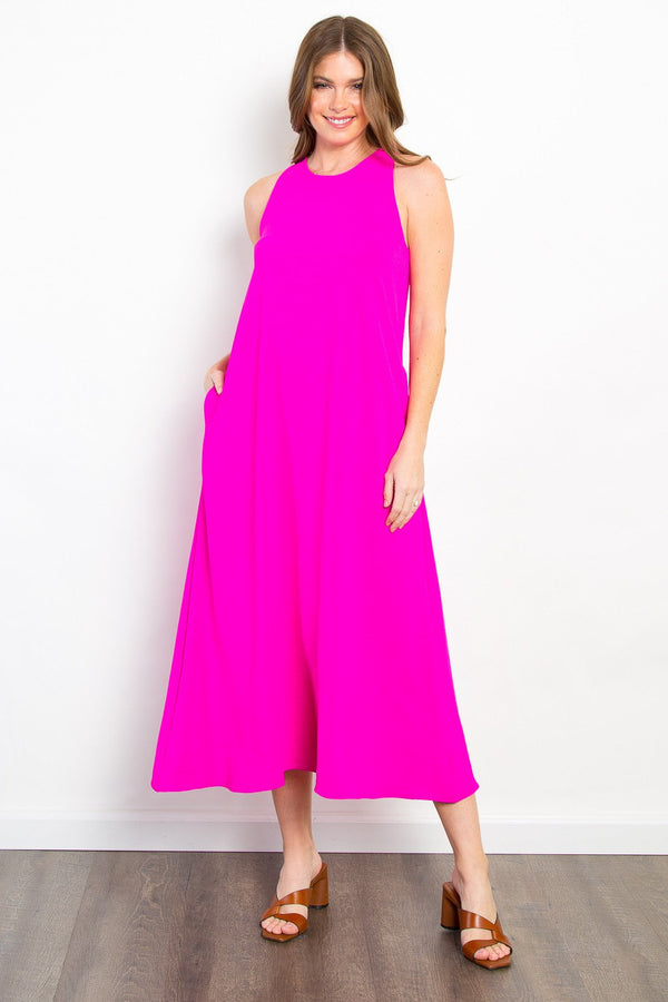 Be Stage Midi Tank Dress with Pockets-0