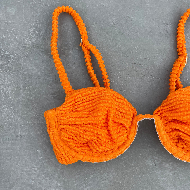 Mango Margarita Textured Ayra Bikini Top-1