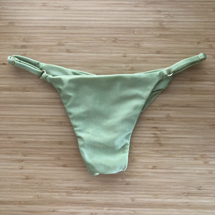 Olive Green Tanga Bikini Bottom-2