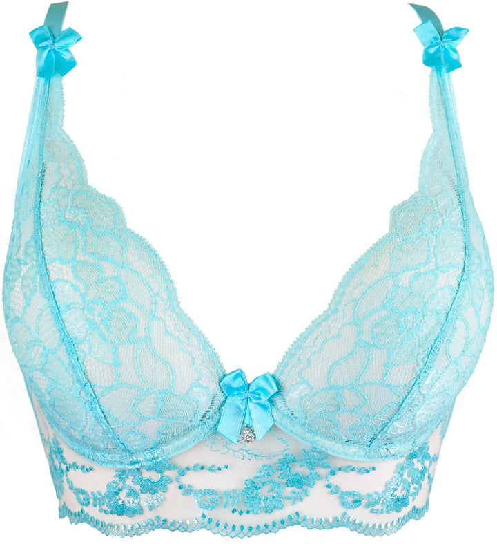 Sexy Sheer Deep Plunge Bra Axami Alice-2