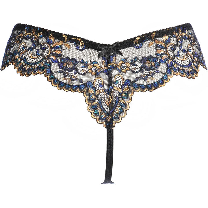 Sheer Lace Thong Panty Axami Sensations-3