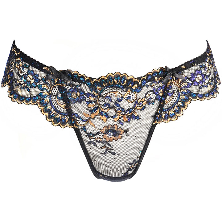 Sheer Lace Thong Panty Axami Sensations-2