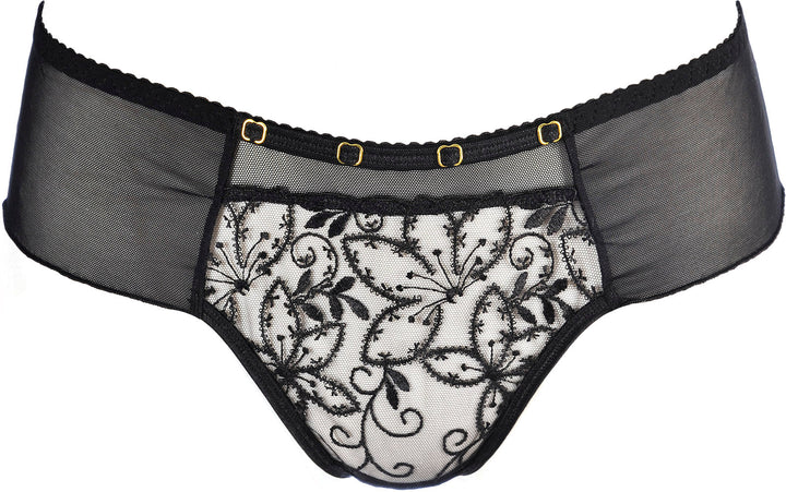 Ultra Sheer Brazilian Thong Panty Axami Black Angel-4