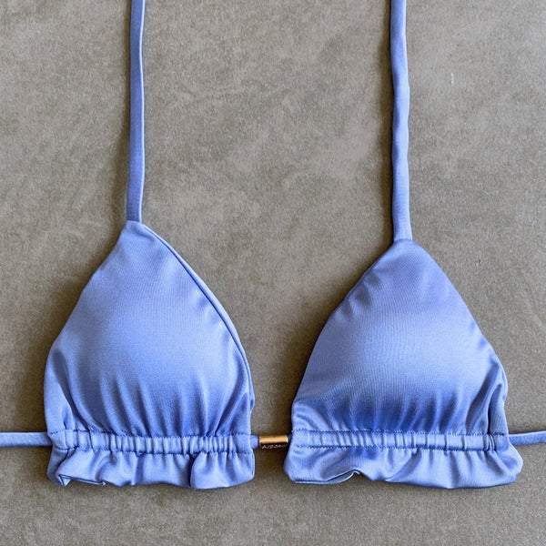Blue Lagoon Triangle Frill Bikini Top-0