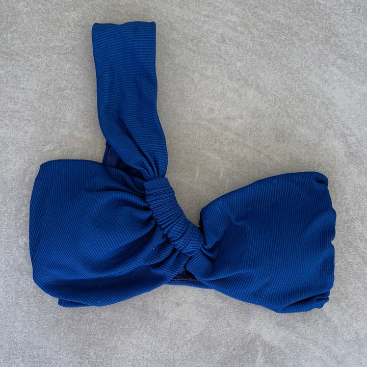 Mediterranean Sea Ribbed Greek Bikini Top-0