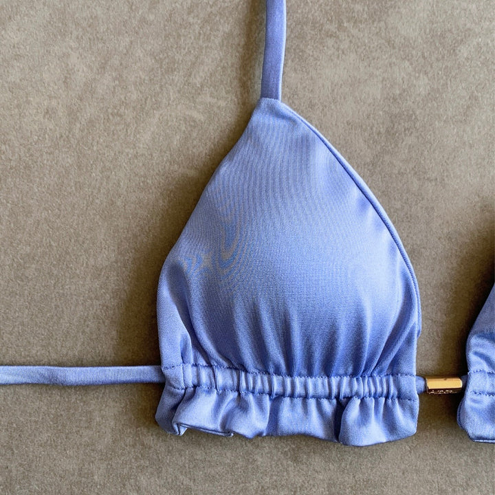 Blue Lagoon Triangle Frill Bikini Top-1