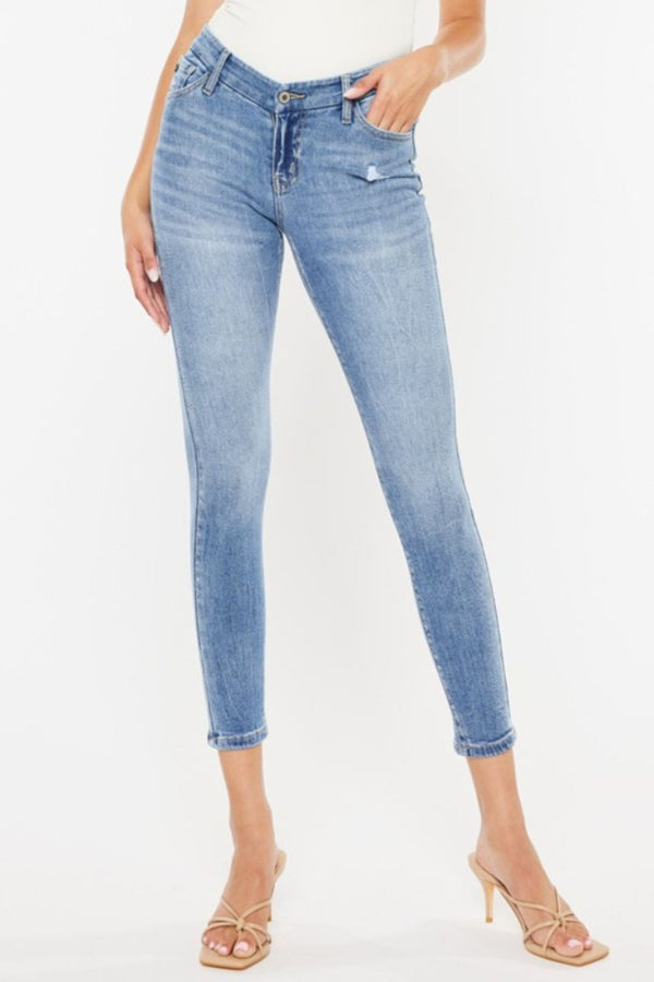 Kancan High Waist Cat's Whiskers Skinny Jeans-0