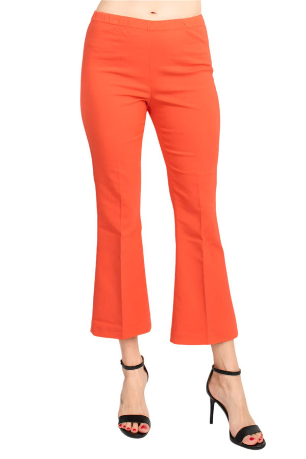 Peace of Cloth Regan crop flare stretch cotton pant-0