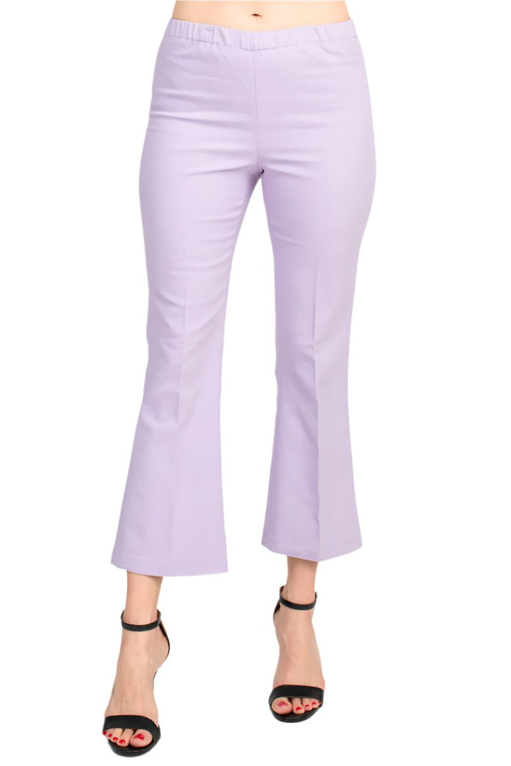 Peace of Cloth Regan crop flare stretch cotton pant-3