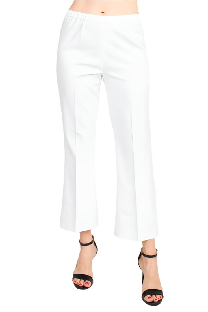 Peace of Cloth Regan crop flare stretch cotton pant-1