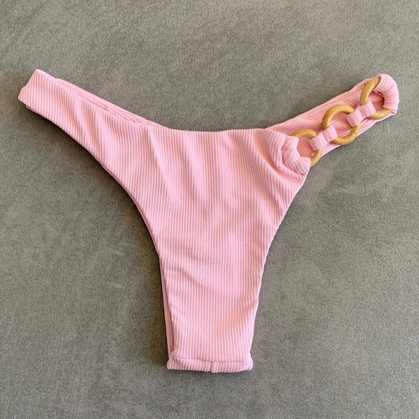 Himalayan Reef Ribbed Bia Rings Bikini Bottom-0