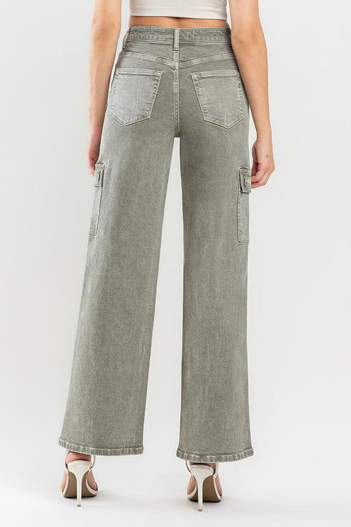 Vervet by Flying Monkey 90's Super High Rise Cargo Jeans-1
