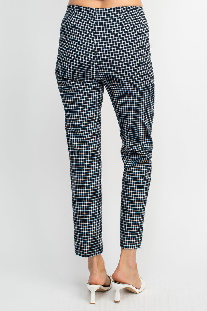 Counterparts Mid Waist Pull On Multi Print Pencil Cut Stretch Rayon Pants-2