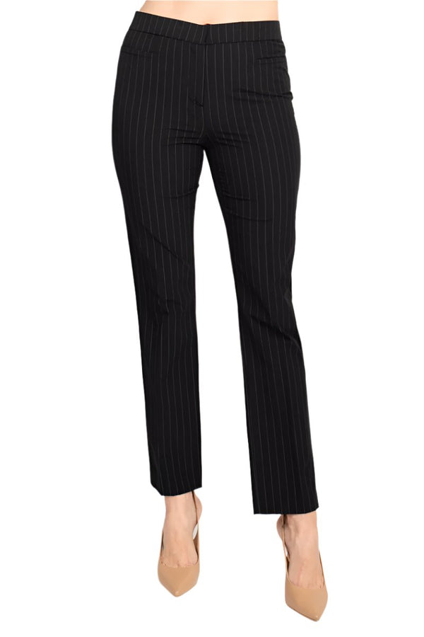 Peace of Cloth textured knit pinstripe dress pant-0
