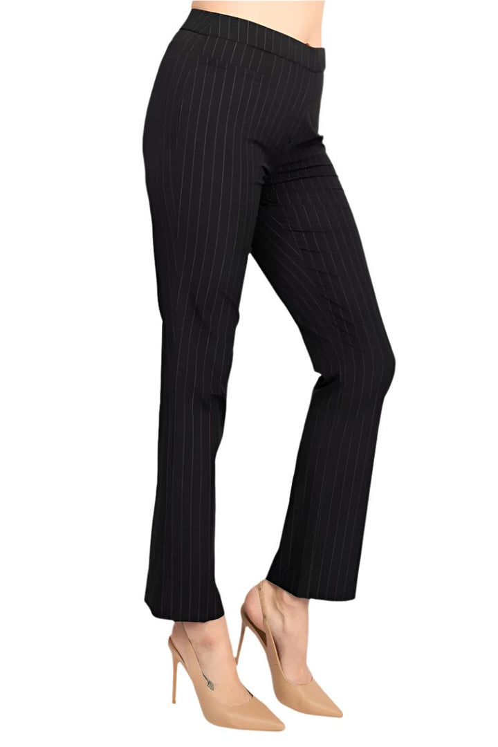 Peace of Cloth textured knit pinstripe dress pant-1
