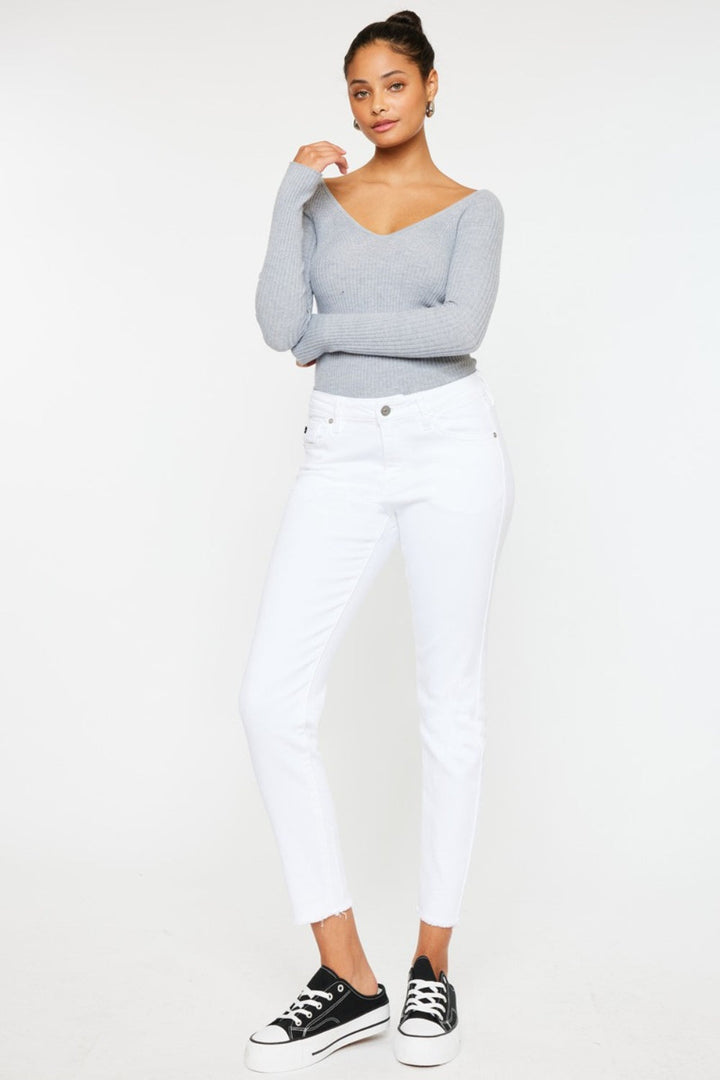 Kancan Mid Rise Ankle Skinny Jeans-4