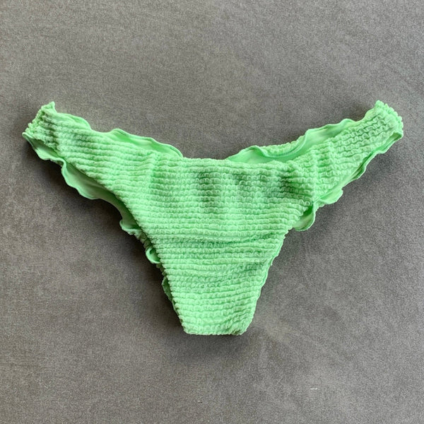 Minty Haze Textured Lili Ripple Bikini Bottom-0