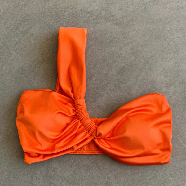 Carrot Orange Greek Bikini Top-0