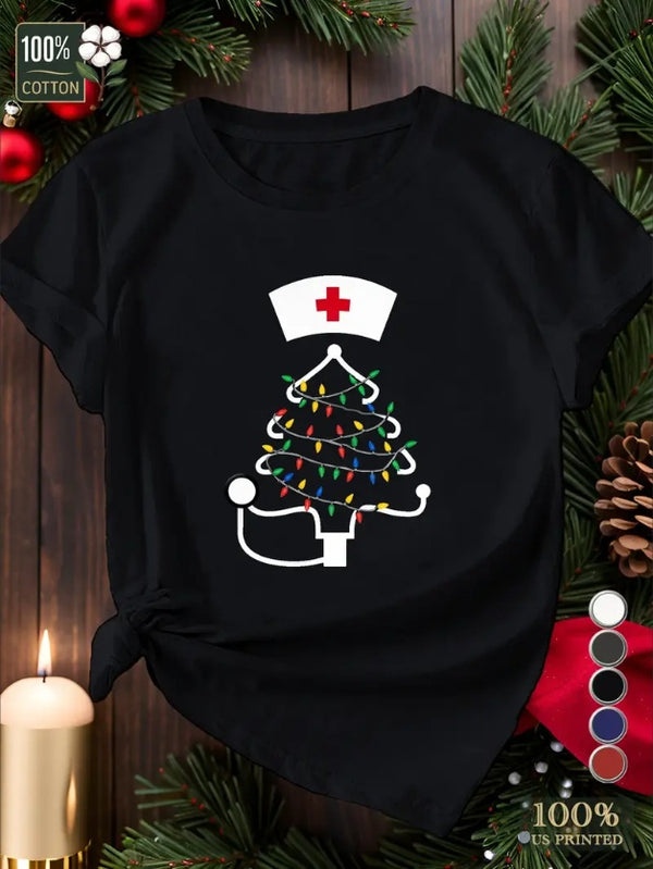 Christmas Nursing Design  Women's Tshirt Comfort Fit
