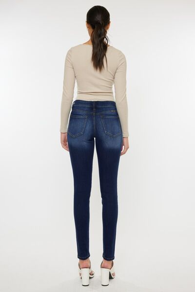 Kancan Mid Rise Gradient Skinny Jeans-1