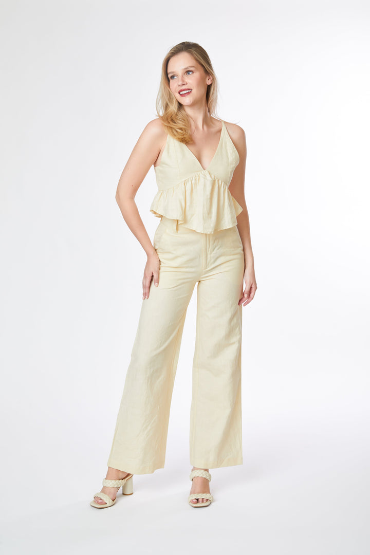 High Waisted Flare Pants-1