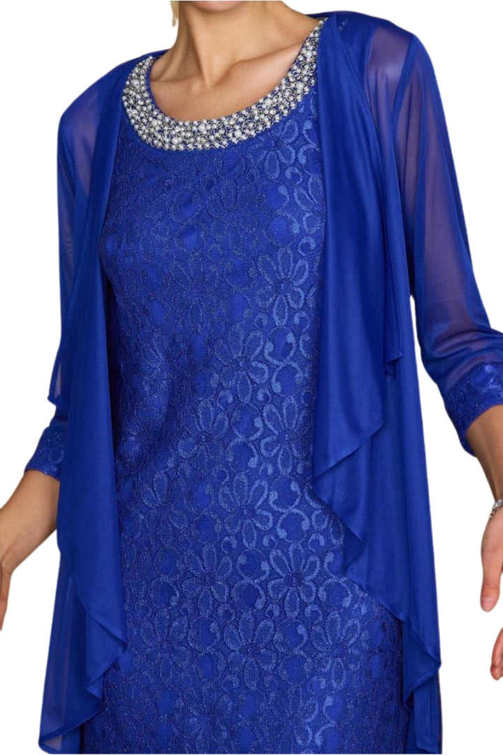 R&M Richards Embellished Lace Sheath Dress & Jacket-4