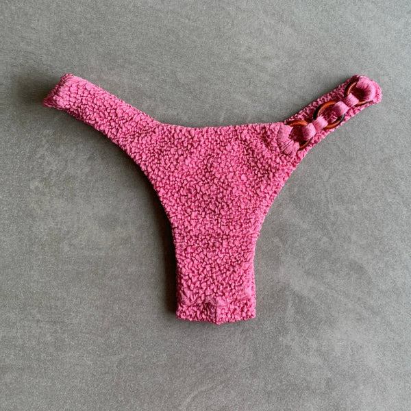 Desert Rose Beehive Textured Bia with Rings Bikini Bottom-0