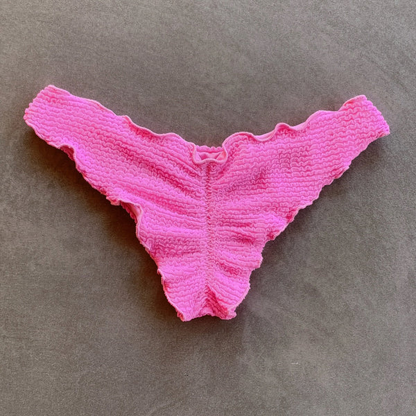 Pink Bliss Textured Lili Ripple Bikini Bottom-0