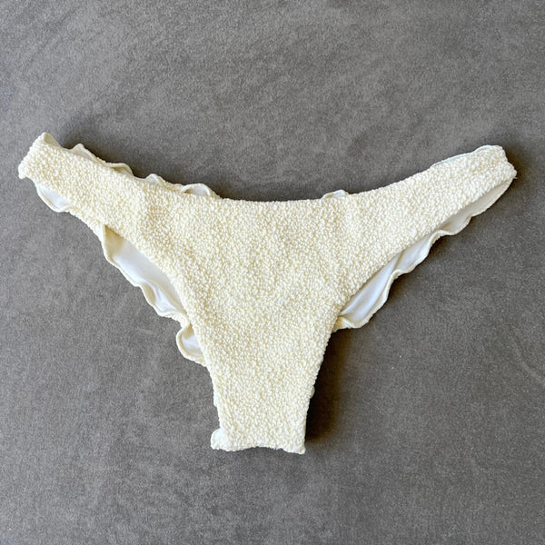 Buttercream Beehive Textured Lili Ripple Bikini Bottom-0