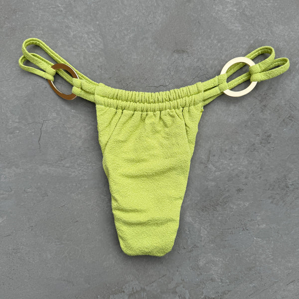 Seashore Textured Citrus Kayla Bikini Bottom-0