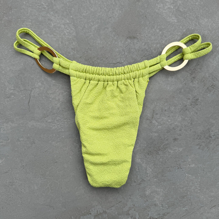 Seashore Textured Citrus Kayla Bikini Bottom-0