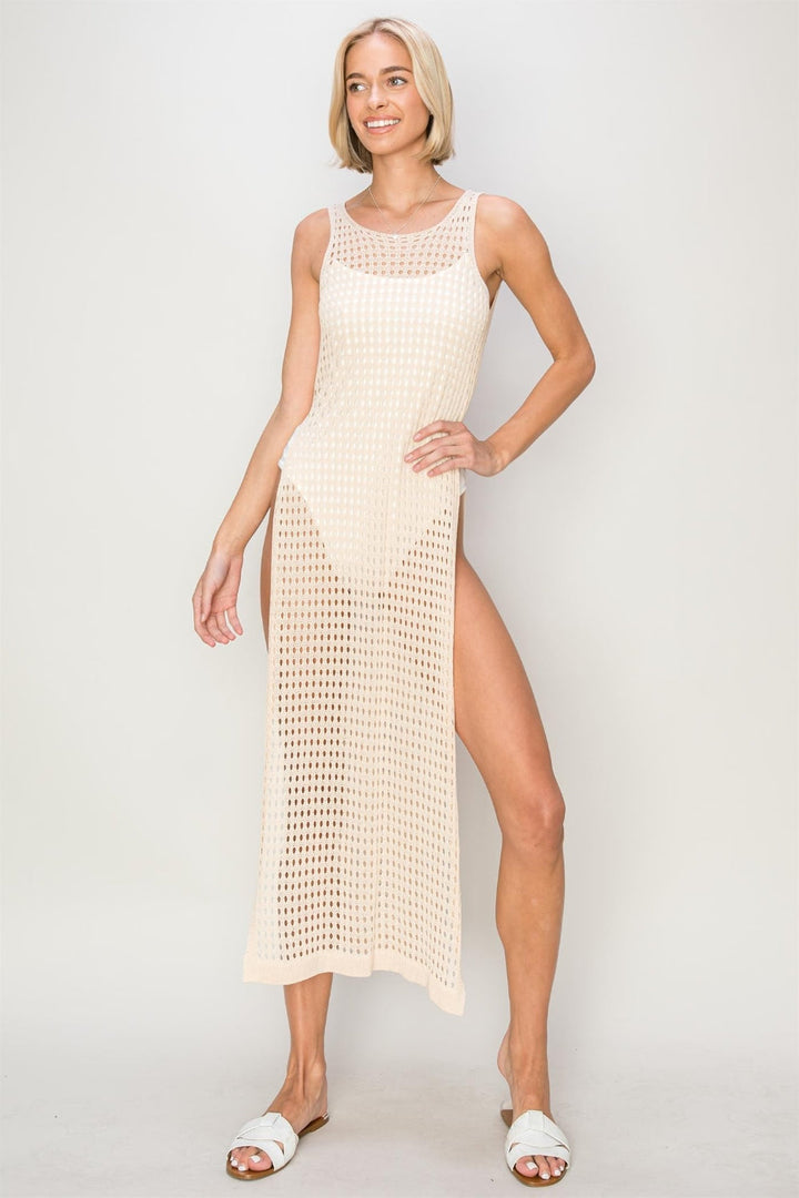 HYFVE Crochet Backless Cover Up Dress-2