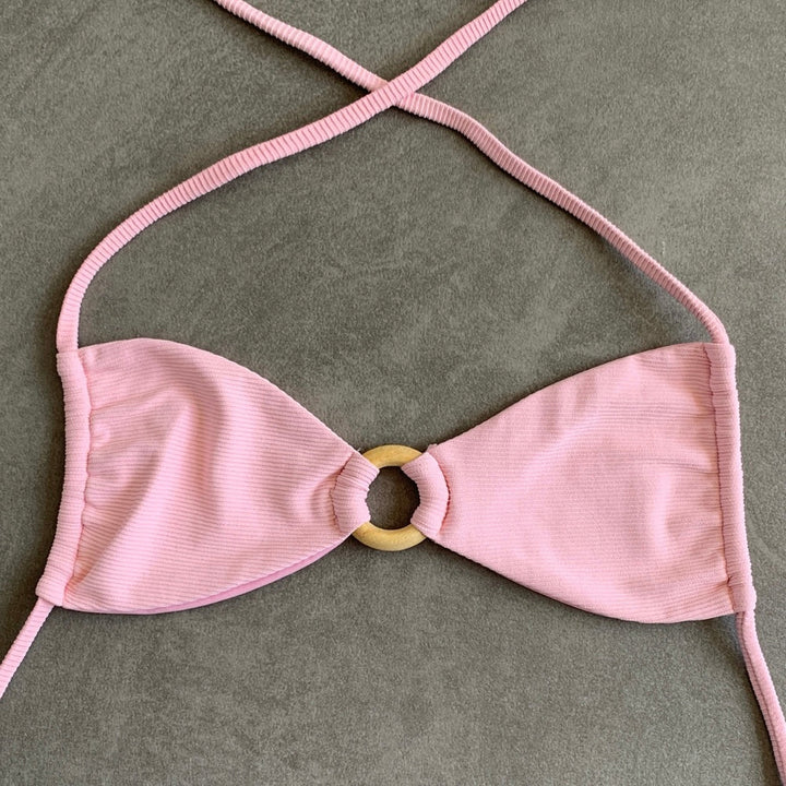Himalayan Reef Ribbed Kayla Bikini Top-0