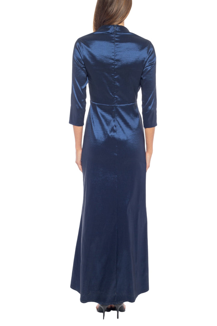 Marina V-Neck Wrap-Front Gown - Wholesale-1