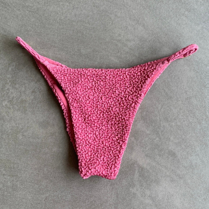 Desert Rose Beehive Textured Tanga Bikini Bottom-1