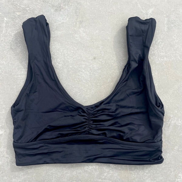 Light Black Crop Top-0