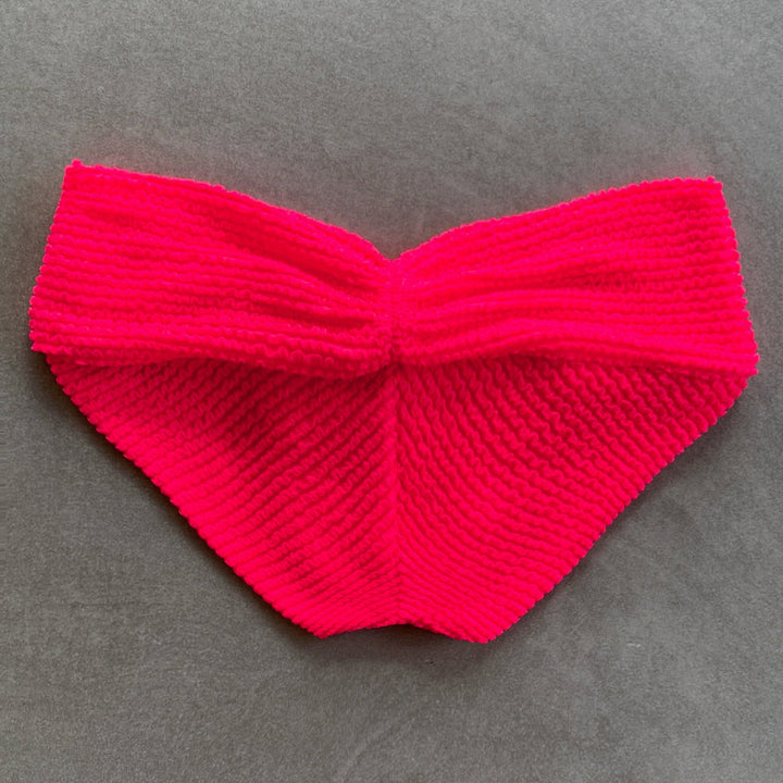 Electra Red Textured Melissa Bikini Bottom-1