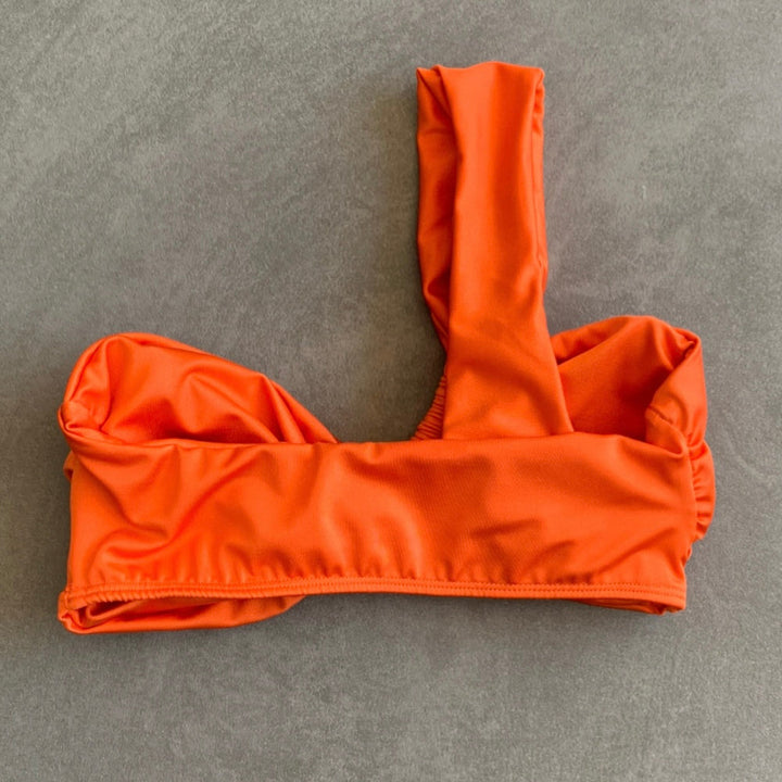 Carrot Orange Greek Bikini Top-1