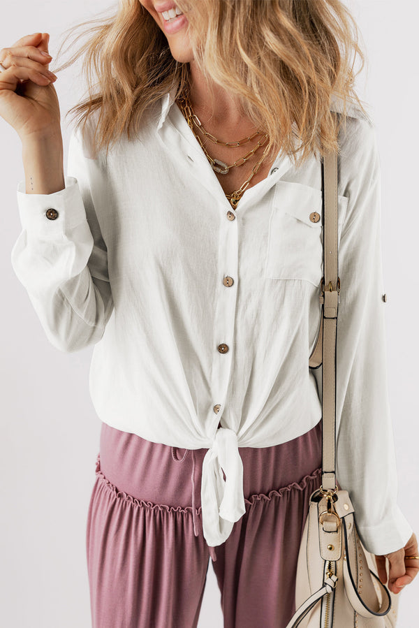 Ellie Knotted Casual Shirt-0