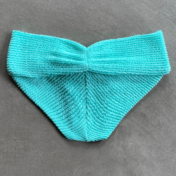 Curazao Blue Textured Melissa Bikini Bottom-1