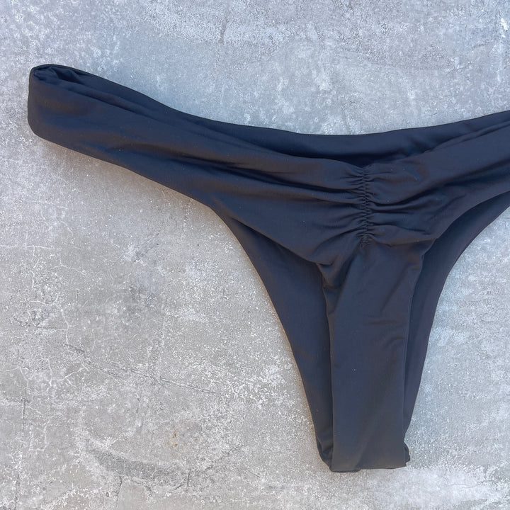 Light Black Kiki Bikini Bottom-1