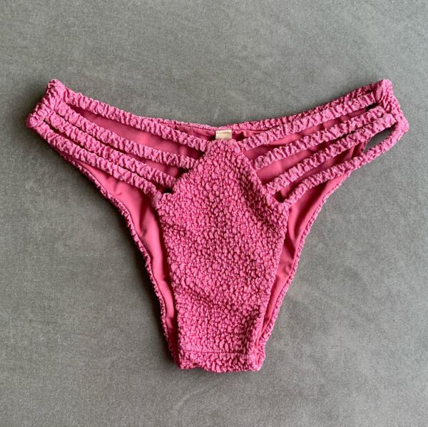 Desert Rose Beehive Textured Raquel Bikini Bottom-0