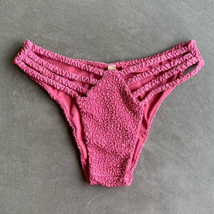Desert Rose Beehive Textured Raquel Bikini Bottom-0