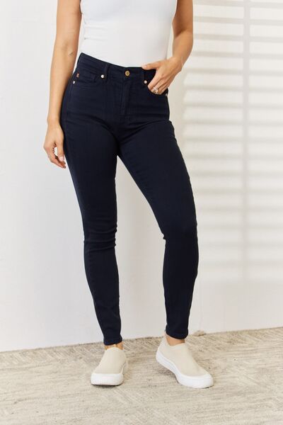 Judy Blue Full Size Garment Dyed Tummy Control Skinny Jeans-2