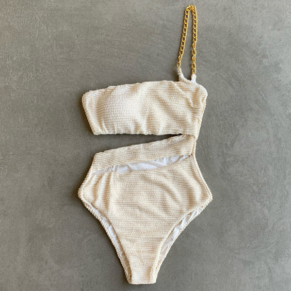 Pearl Textured Laura One Piece Swimwear-0