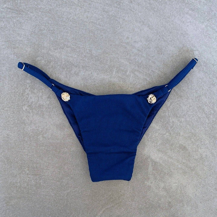 Mediterranean Sea Ribbed Tanga Bikini Bottom-1